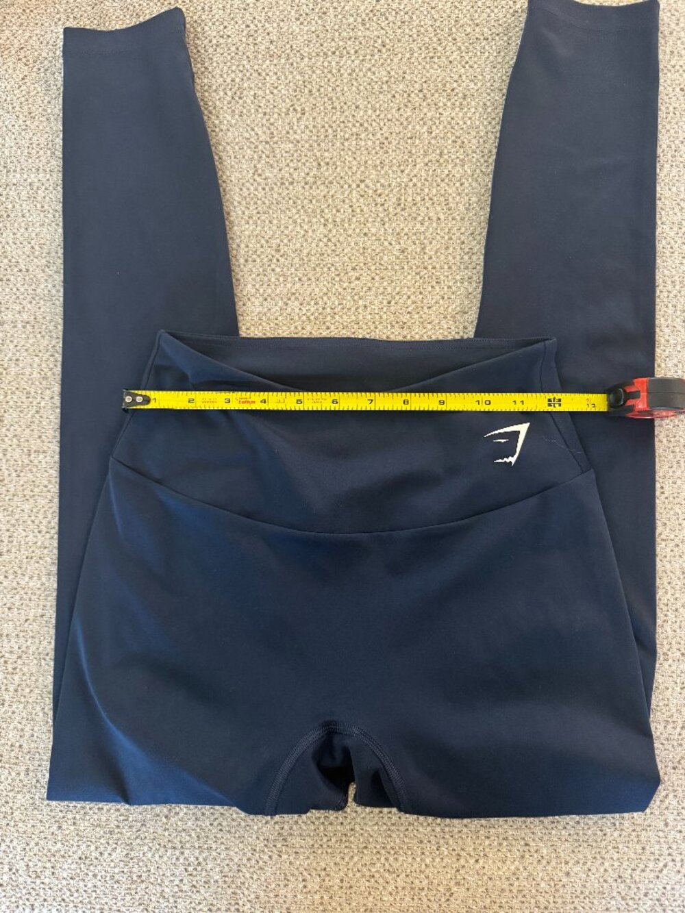 Women's (Small?) Gymshark Dark Blue Training Leggings Tight 25"